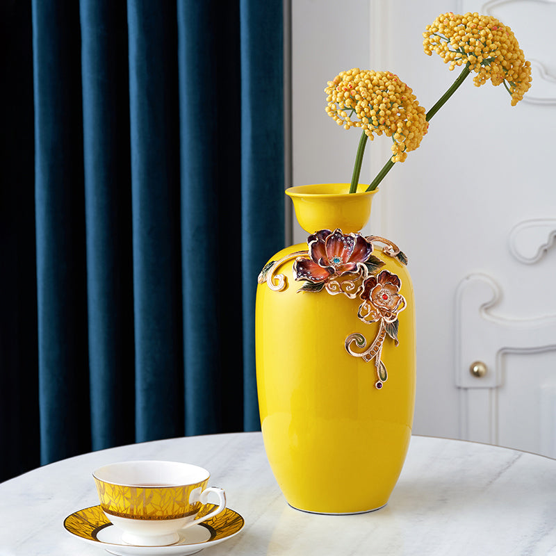 Yellow Vessel Vase