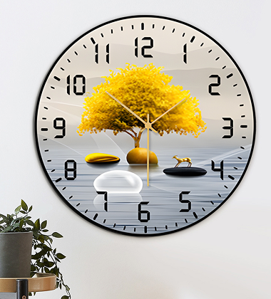 Island Tree Wall Clock