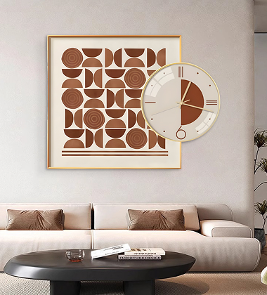 XO Art and Wall Clock Set