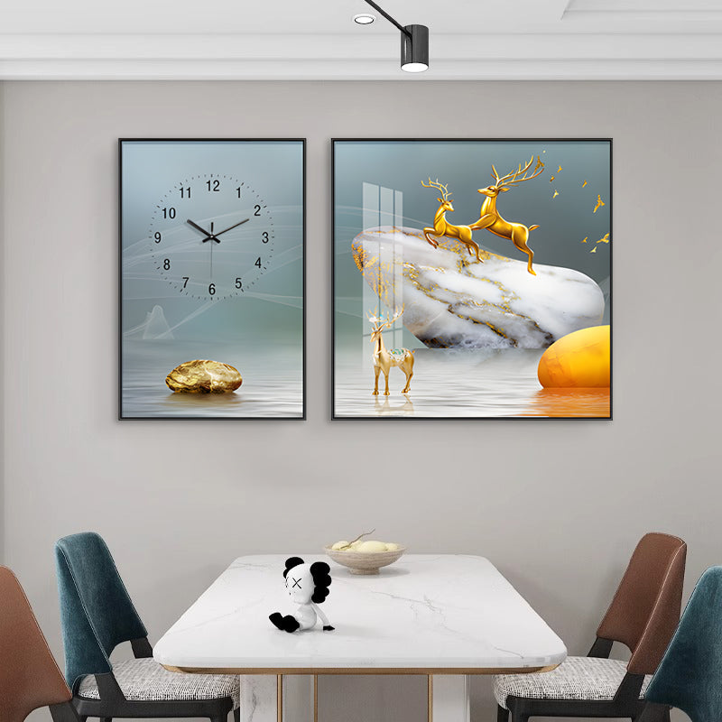 Oh Dear Painting and Wall Clock Set