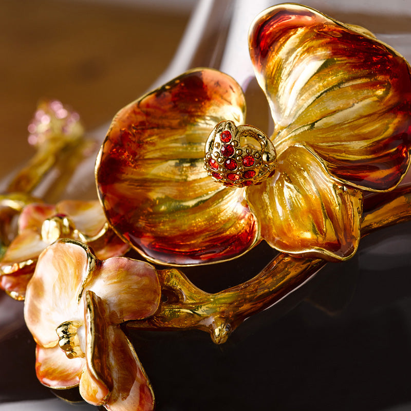 Floral Elegance Decanter & Wine Glasses