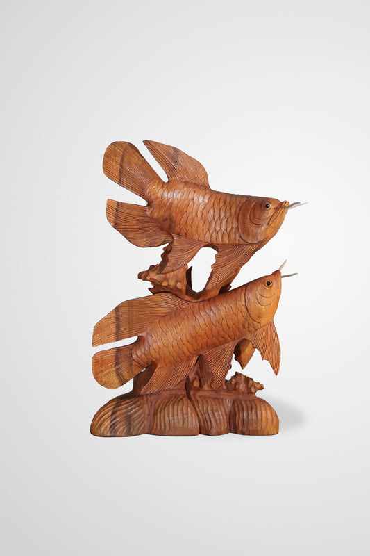 Arowana Prosperity Wood Carving