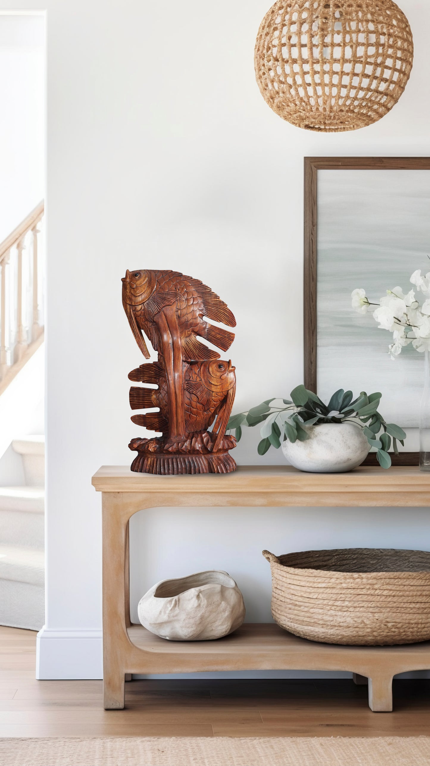 Tilapia Wood Carving