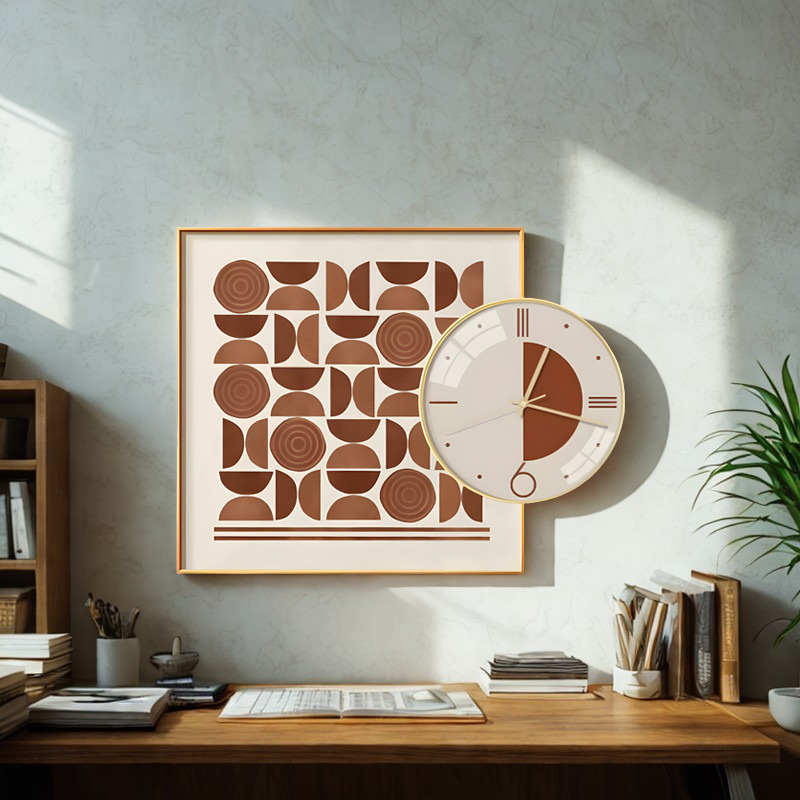 XO Art and Wall Clock Set
