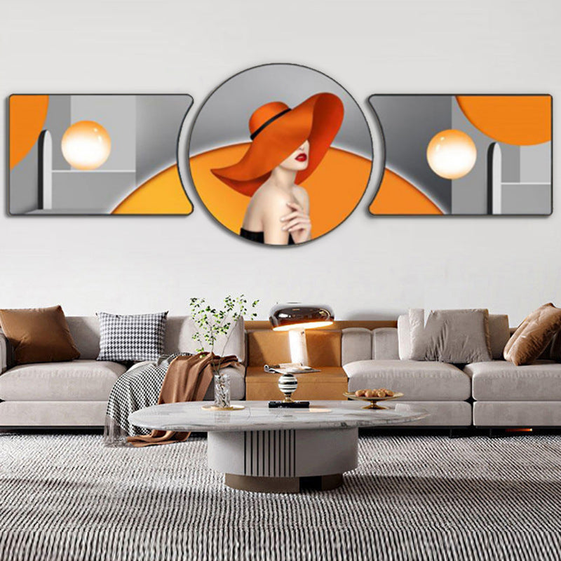 The Lady in Orange Wall Decor
