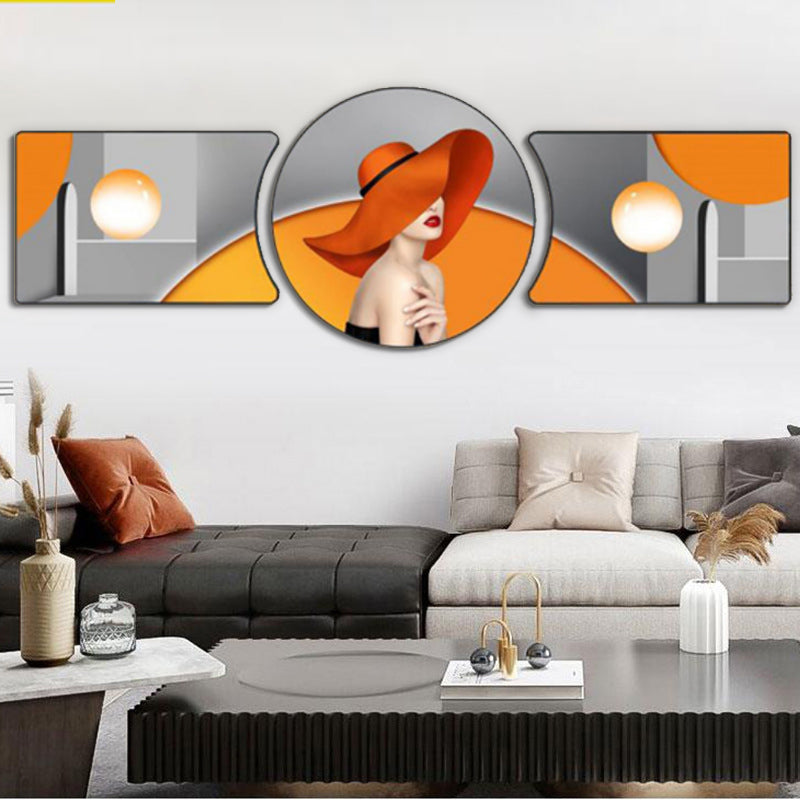 The Lady in Orange Wall Decor