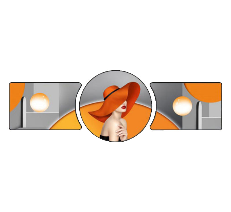 The Lady in Orange Wall Decor