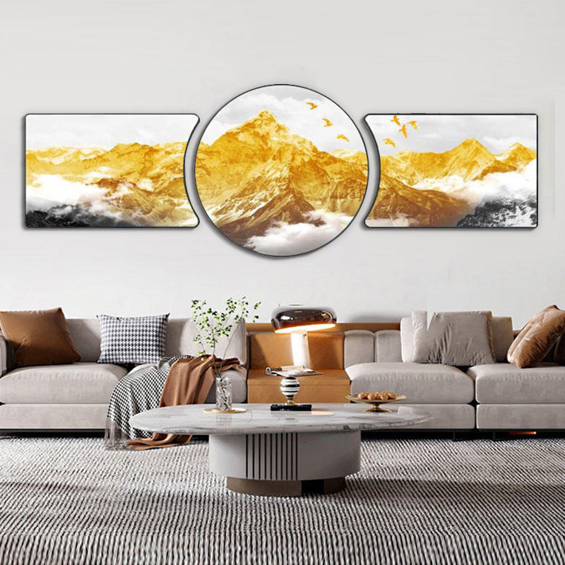 Golden Peaks Wall Art