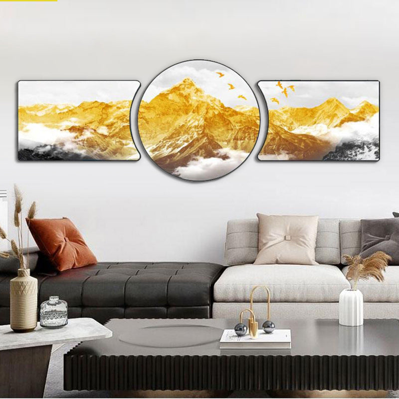 Golden Peaks Wall Art