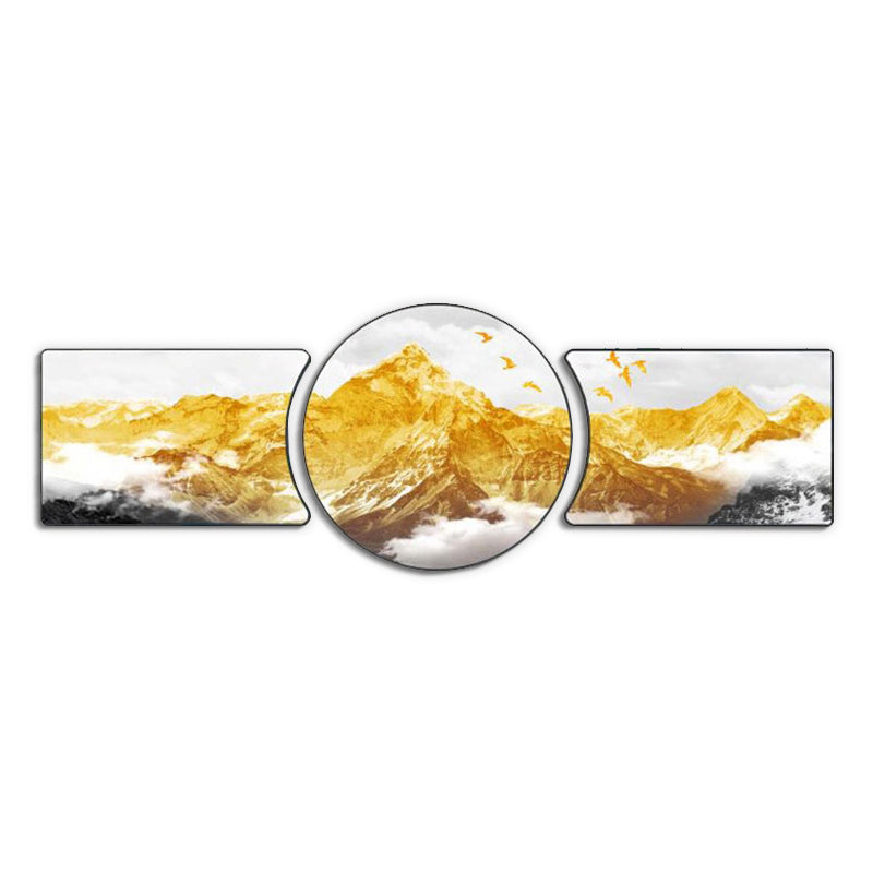 Golden Peaks Wall Art