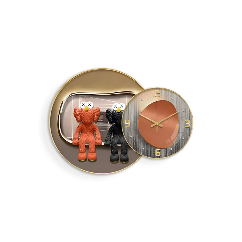 Urban Pop Bear Art & Clock Set