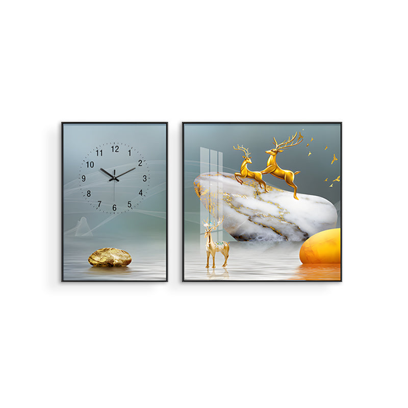 Oh Dear Painting and Wall Clock Set