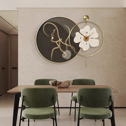 Lady with White Flower