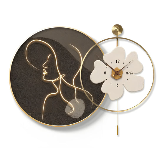 Lady with White Flower